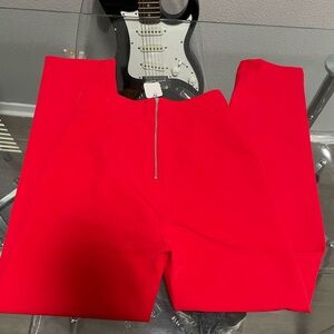 Fashion Nova Bold Red Cropped Pants